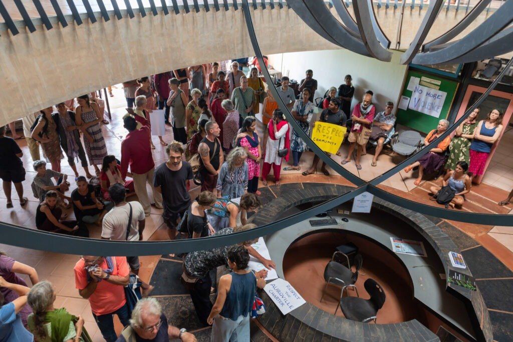 Residents protest destruction, July 2022